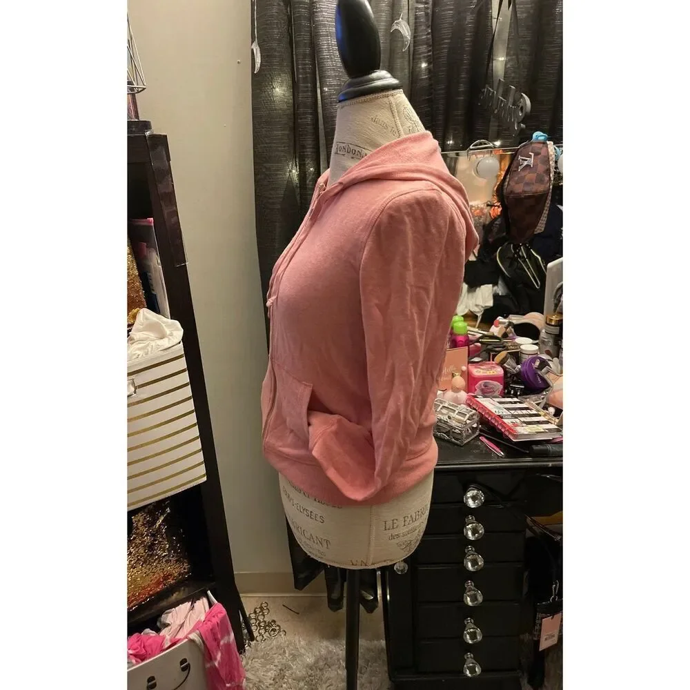 Victoria's Secret VS Angel Wing Hoodie Xs Barbie pink/pink rhinestone sweatshirt